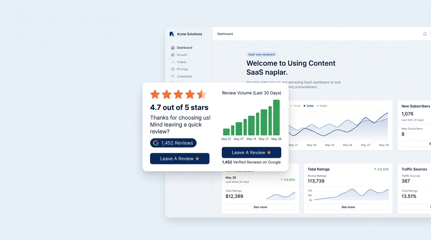 Automated 5-Star Review Generation Dashboard